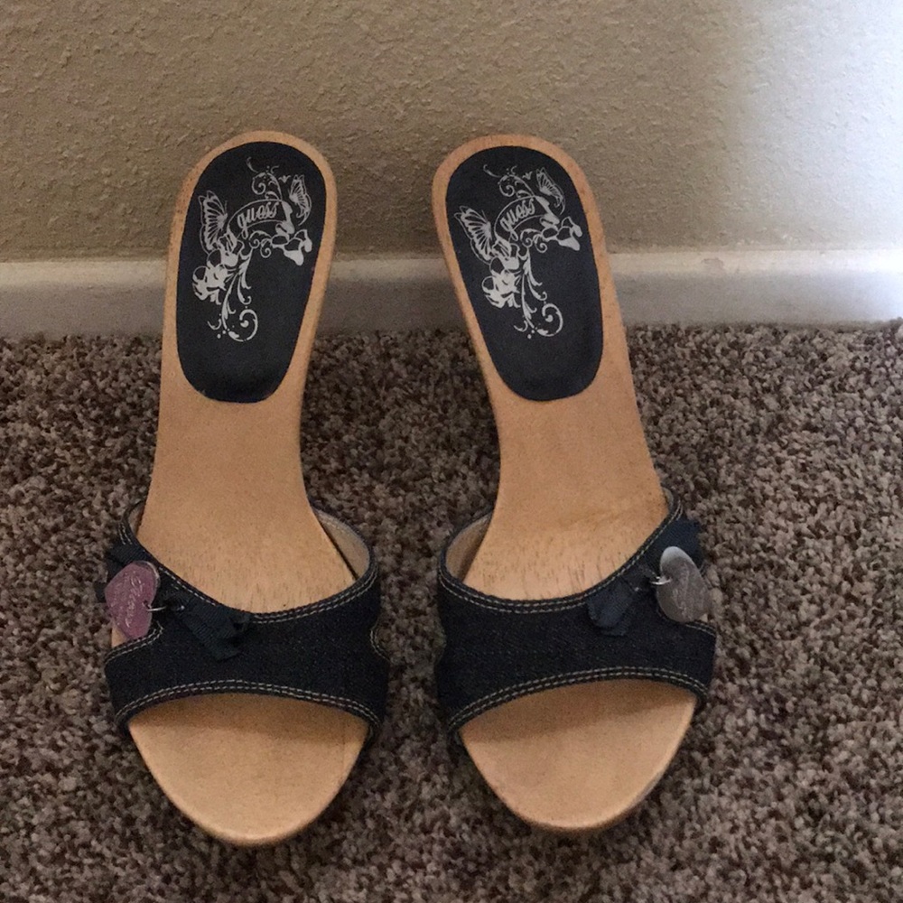 Guess wood sandals